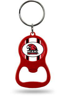 Miami RedHawks Bottle Opener Keychain - Red