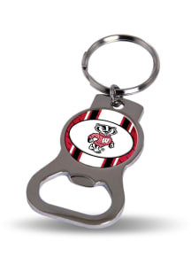 Wisconsin Badgers Bottle Opener Design Keychain - Red