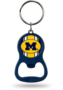 Michigan Wolverines Colored Bottle Opener Keychain - Blue
