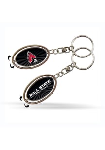 Ball State Cardinals Spinner Keychain - Red