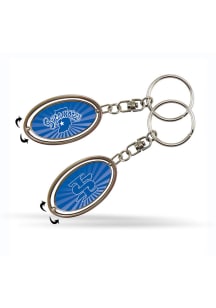 Indiana State Sycamores Spinner Keychain - Blue