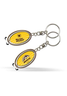 Western Michigan Broncos Spinner Keychain - Yellow