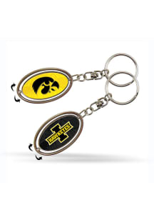 Iowa Hawkeyes Spinner Keychain - Yellow