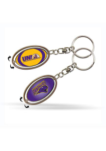 Northern Iowa Panthers Spinner Keychain - Purple