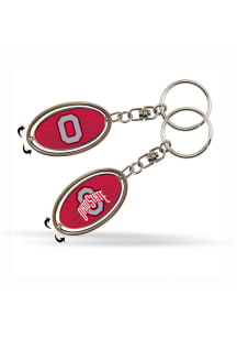 Ohio State Buckeyes Spinner Keychain - Red