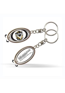 Fort Hays State Tigers Spinner Keychain - Gold