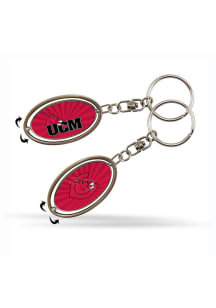 Central Missouri Mules Spinner Keychain - Red