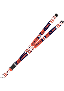 Illinois Fighting Illini Flash Lanyard - Orange