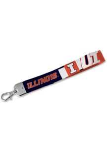 Illinois Fighting Illini Keychain Lanyard - Orange