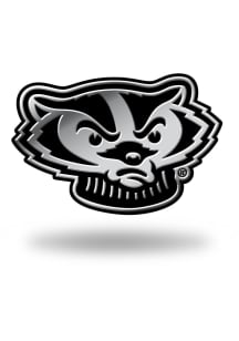 Wisconsin Badgers Plastic Molded Car Emblem - Red