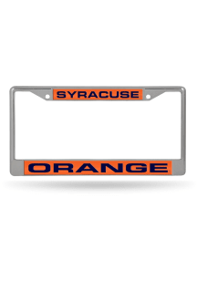Syracuse Orange Chrome License Plate Frame - Orange