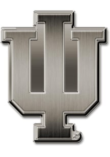 Indiana Hoosiers Antique Nickel Car Emblem - Silver