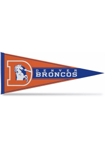 Denver Broncos Retro Logo Soft Felt Pennant - Orange