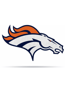 Denver Broncos Team Logo Shaped Pennant - Orange