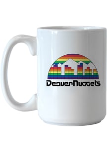 Denver Nuggets 15oz Vault Logo Ceramic Mug - White
