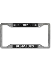 Colorado Buffaloes Pewter License Plate Frame - Gold