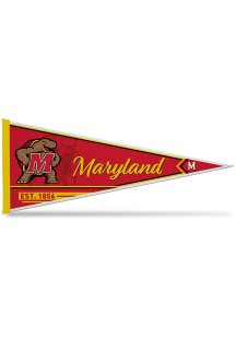 Maryland Terrapins Line Est. 12x30 Pennant - Red