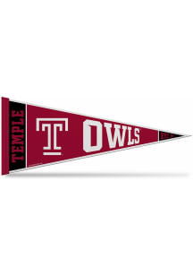 Temple Owls Rally Standard 12x30 Pennant - Red