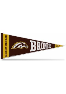 Western Michigan Broncos Rally Standard 12x30 Pennant - Brown