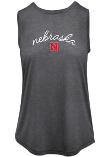 Nebraska Cornhuskers Womens Black Premium Tank Top