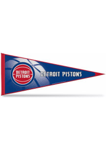 Detroit Pistons Basketball Carded 12x30 Pennant - Red