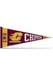 Central Michigan Chippewas Rally Standard 12x30 Pennant - Maroon