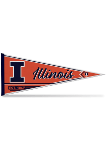 Illinois Fighting Illini Line Est. 12x30 Pennant - Orange