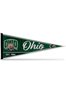 Ohio Bobcats Line Est. 12x30 Pennant - Green