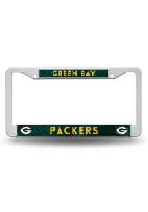 Green Bay Packers Plastic Design License Plate Frame - Green
