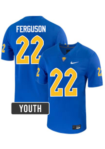 Zion Ferguson Pitt Panthers Youth Blue Nike NIL Name And Number Football Jersey