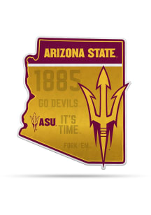Arizona State Sun Devils State Shape Pennant - Maroon