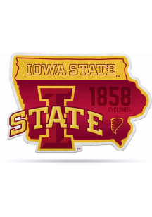 Iowa State Cyclones State Shape Pennant - Cardinal
