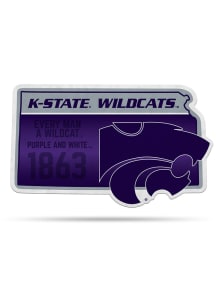 K-State Wildcats State Shape Pennant - Purple
