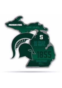 Michigan State Spartans State Shape Pennant - Green