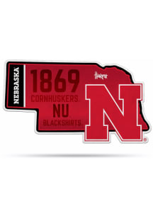 Nebraska Cornhuskers State Shape Pennant - Gold