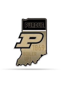 Purdue Boilermakers State Shape Pennant - Gold