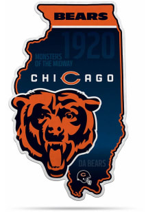 Chicago Bears State Shape Pennant - Navy Blue