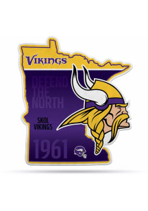 Minnesota Vikings State Shape Pennant - Purple