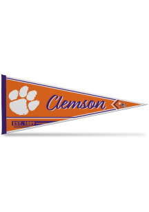 Clemson Tigers Line Est. 12x30 Pennant - Orange