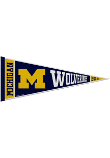 Michigan Wolverines Rally Standard 12x30 Pennant - Blue
