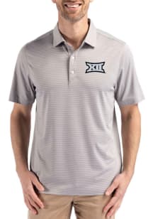 Cutter and Buck Big 12 Mens Ash Forge Eco Fine Line Short Sleeve Polo