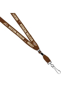 Jardine Western Michigan Broncos 3/8 Hockey Sublimated w/Swivel Hook Lanyard - Brown