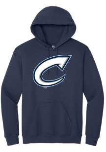 Summit Sportswear Columbus Clippers Mens Navy Blue Primary Logo Long Sleeve Hoodie