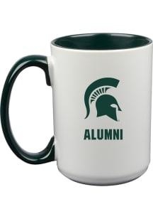 Michigan State Spartans 15oz Alumni Ceramic Mug - White