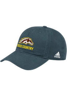 Adidas Western Michigan Broncos Cross Country Washed Slouch Adjustable Hat - Black