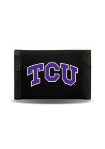 TCU Horned Frogs Nylon Mens Trifold Wallet
