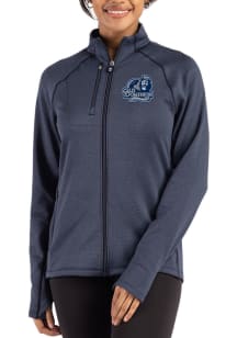 Cutter and Buck Old Dominion Monarchs Womens Navy Blue Peshastin Long Sleeve Full Zip Jacket