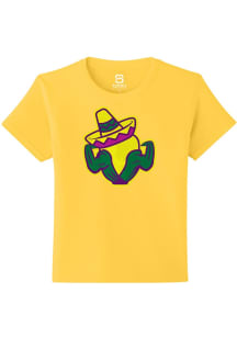 Summit Sportswear Cedar Rapids Kernels Youth Yellow Primary Copa Short Sleeve T-Shirt