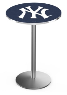 New York Yankees Stainless Round Base Pub Table