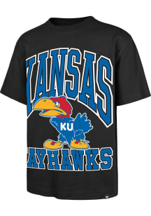 47 Kansas Jayhawks Black Bigger Man Foundation Short Sleeve Fashion T Shirt